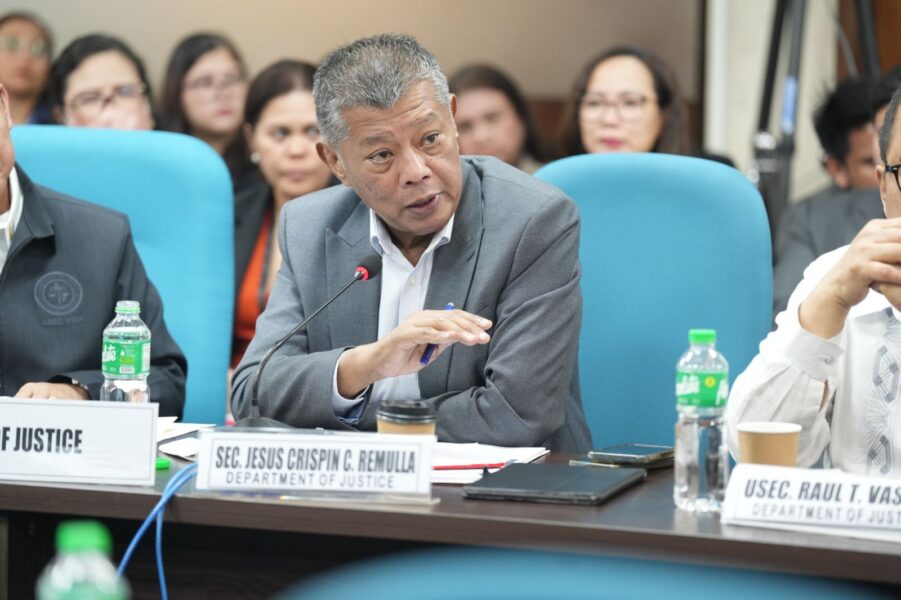 Justice Secretary Jesus Crispin Remulla