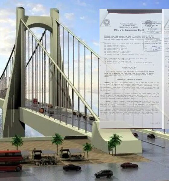 Sangguniang bayan ng Malay binawi ang suporta sa Caticlan-Boracay bridge